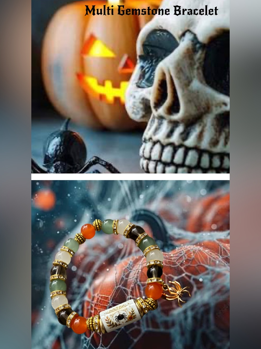Spider 🕷️ Spell ✨ Garden Gemstone Bracelet